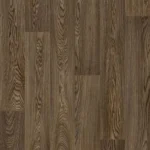 Dark smoked oak wood-effect vinyl flooring