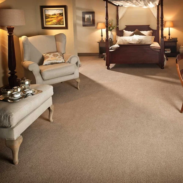 Luxury patterned corridor carpet flooring in a premium hotel hall