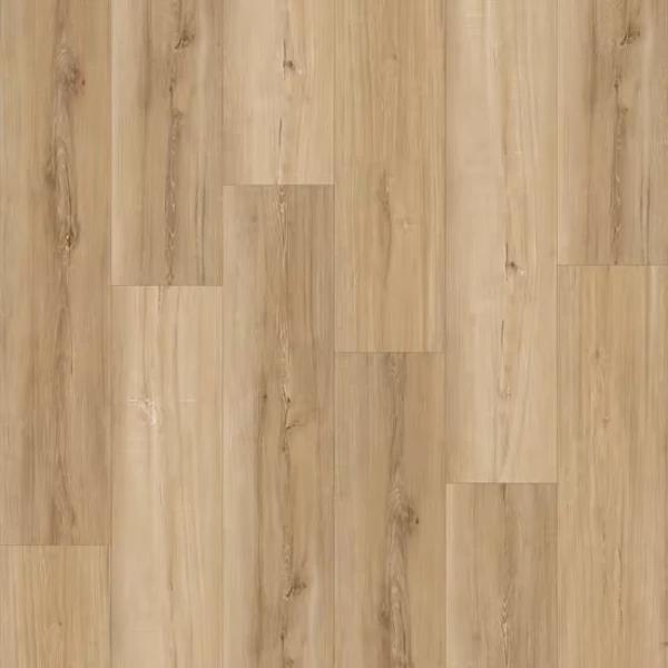 Light oak LVT flooring planks with natural grain