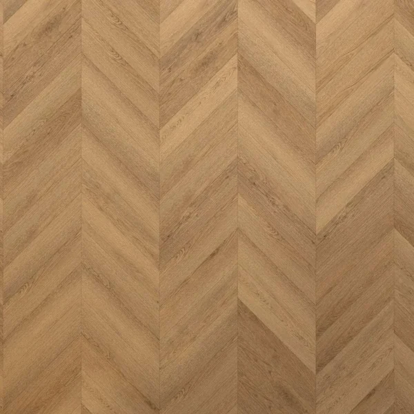 Light oak chevron pattern LVT flooring