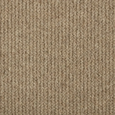 Neutral grey ribbed wool carpet swatch detail