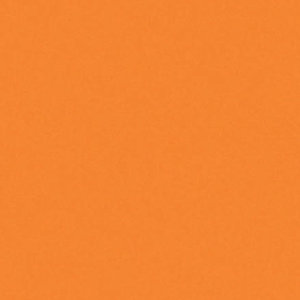 Solid, plain bright orange sheet vinyl flooring texture.