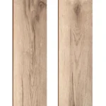 Two planks of light rustic oak flooring.