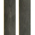 Two planks of natural oak wood flooring.