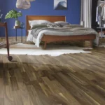 Warm living room with maple wood flooring.