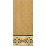 Beige prayer rug featuring a subtle pattern and a decorative border.