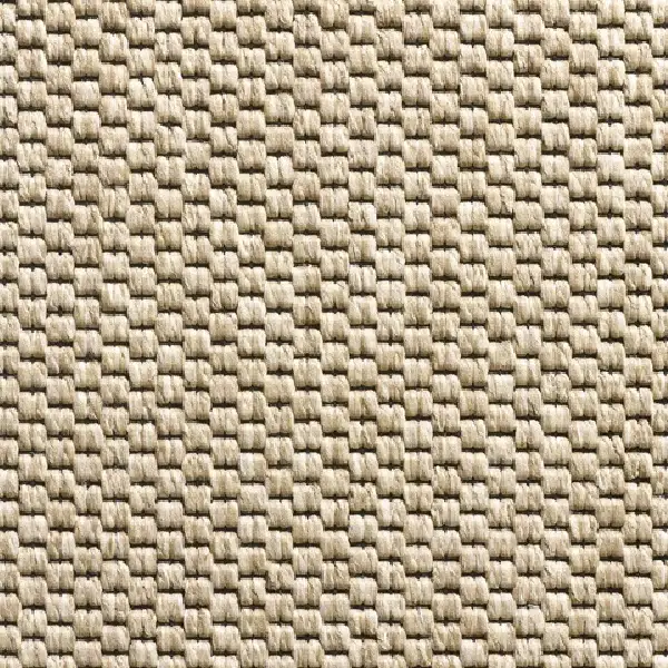 Beige propylene textured carpet flooring.