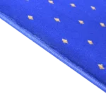 Blue prayer rug with a small dot pattern