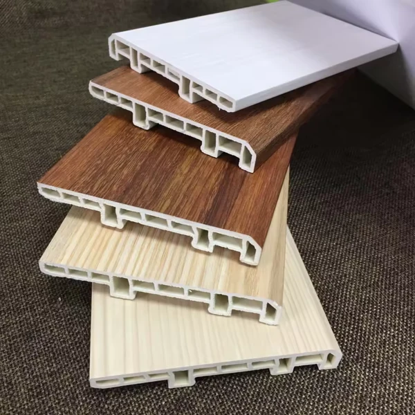 Durable PVC skirting profile samples for modern home