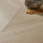 Light oak chevron engineering wood flooring