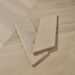 Modern chevron engineering wood flooring in room