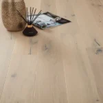 Modern engineering wood flooring in a room