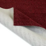 Red carpet swatch showing white action backing