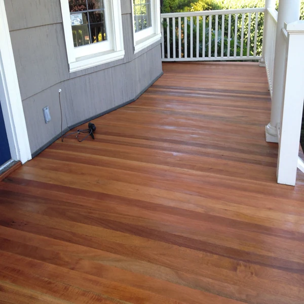 Smoked oak semi solid flooring planks with natural knots