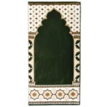green prayer rug featuring an arch design