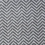 Close-up of light gray herringbone weave