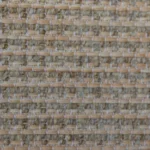 Close-up of ribbed natural fiber rug with linear weave
