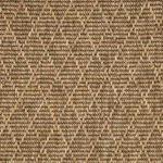 Tan and beige diamond-patterned sisal flooring