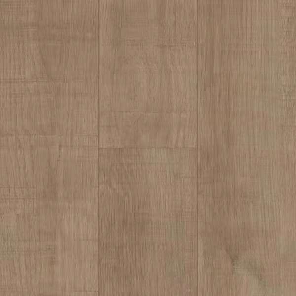Close-up of light tan oak wood plank flooring