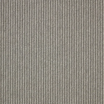 Grey striped wool carpet swatch detail