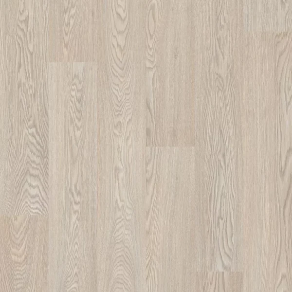 Pale grey oak wood-effect vinyl flooring