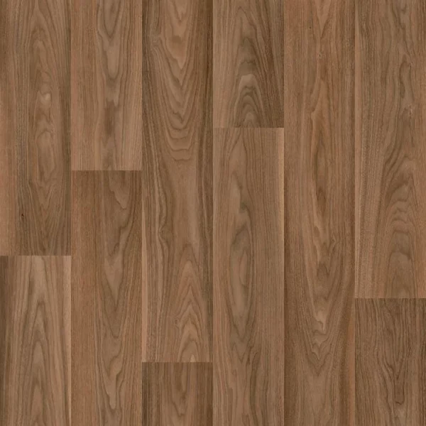 Rich walnut wood-effect vinyl flooring
